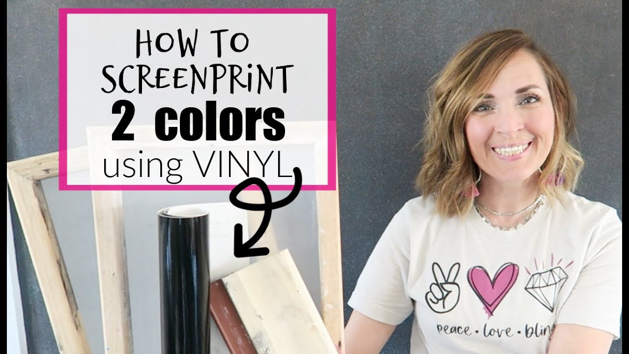 Screen Print with Vinyl using 2 Colors