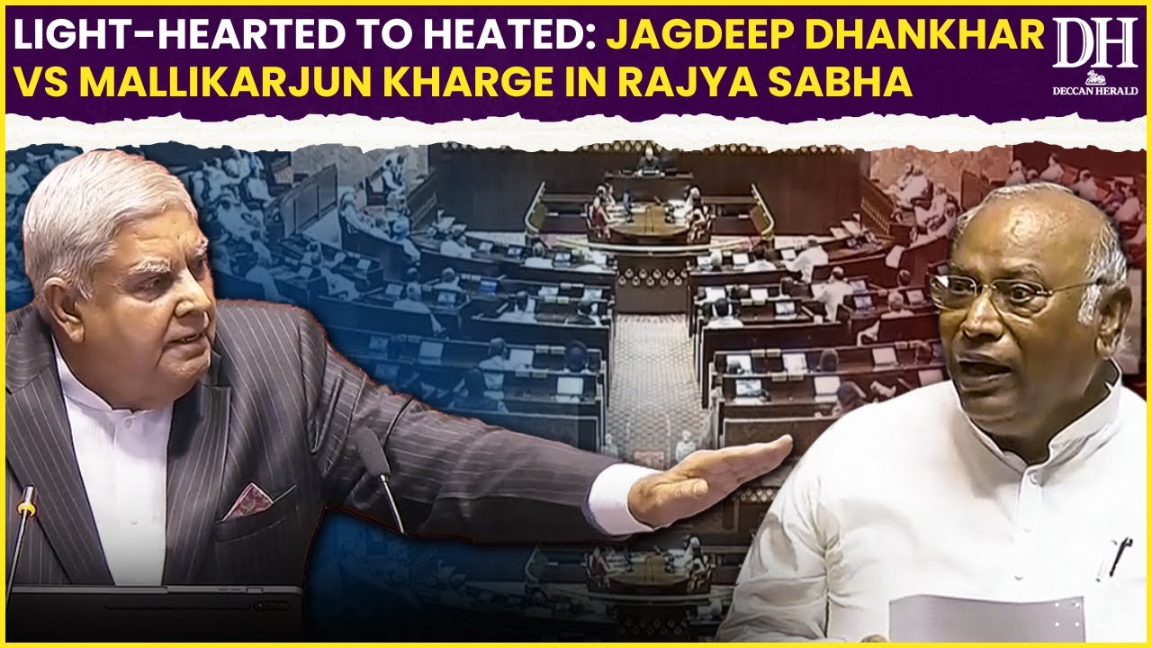 From light hearted moment to heated exchange, Jagdeep Dhankhar Vs Mallikarjun Kharge in Rajya Sabha