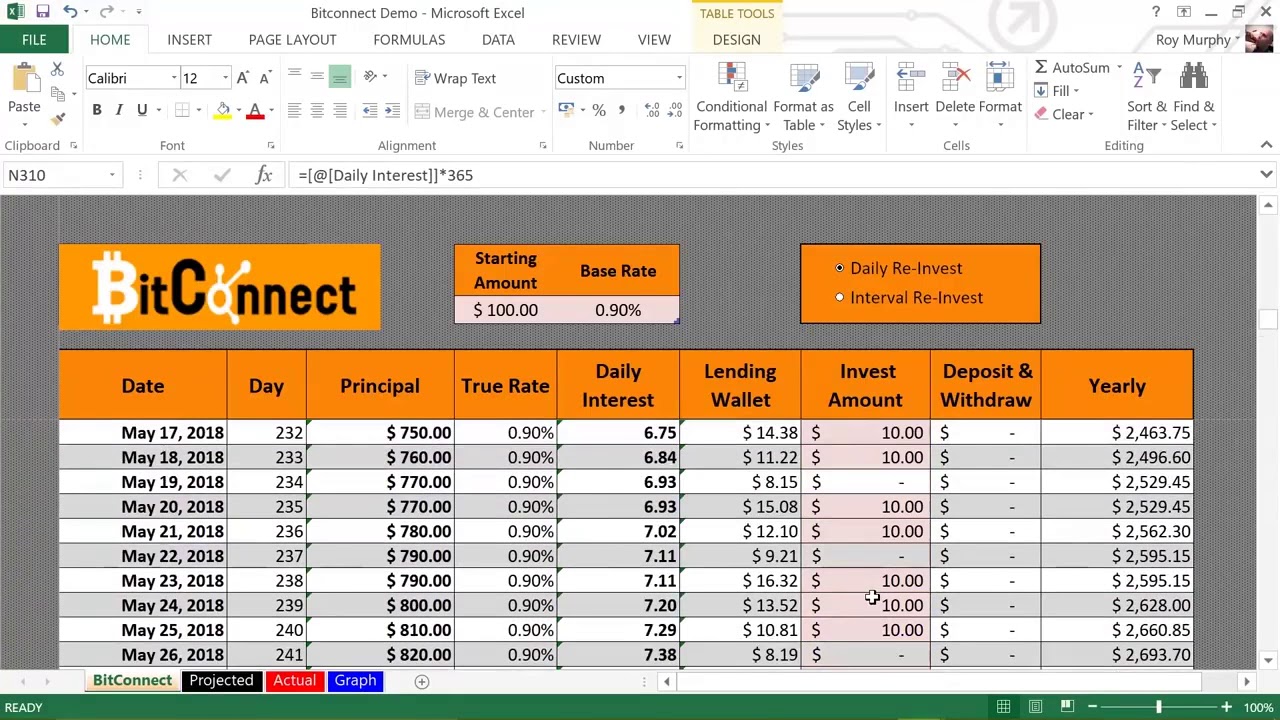 The Ultimate Bitconnect Calculator!