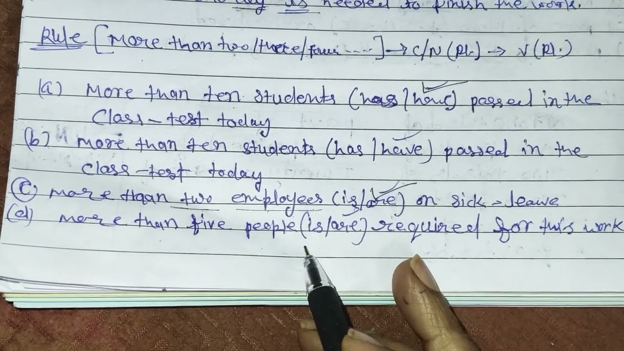 Subject verb agreement #part-3#rpsc first grade first paper of English 