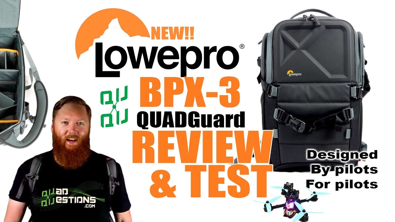 LowePro BPX-3 QuadGuard Bag Backpack Review & first look! For Drone Racing Pilots