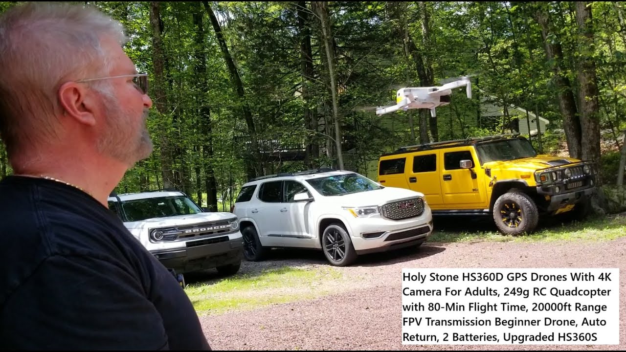 Holy Stone HS360D GPS Drones With 4K Camera For Adults, 249g RC Quadcopter 2 Batteries