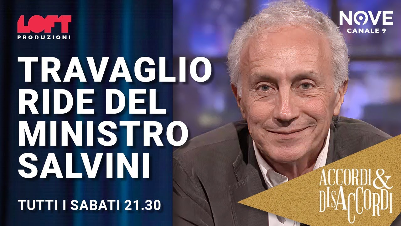 Travaglio ride del ministro Salvini