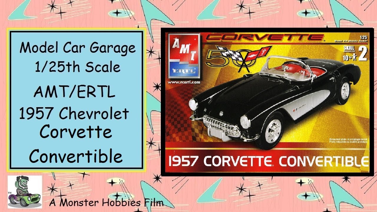 Model Car Garage - 1957 Chevrolet Corvette Model Kit 50th Anniversary Edition By AMT/ERTL
