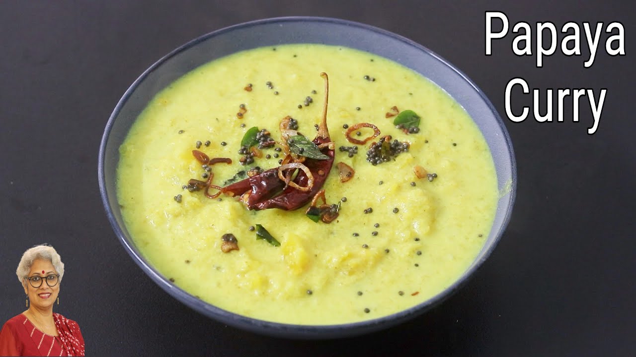 Papaya Curry Recipe - Green Papaya - Raw Papaya Curry - Healthy Recipes | Skinny Recipes