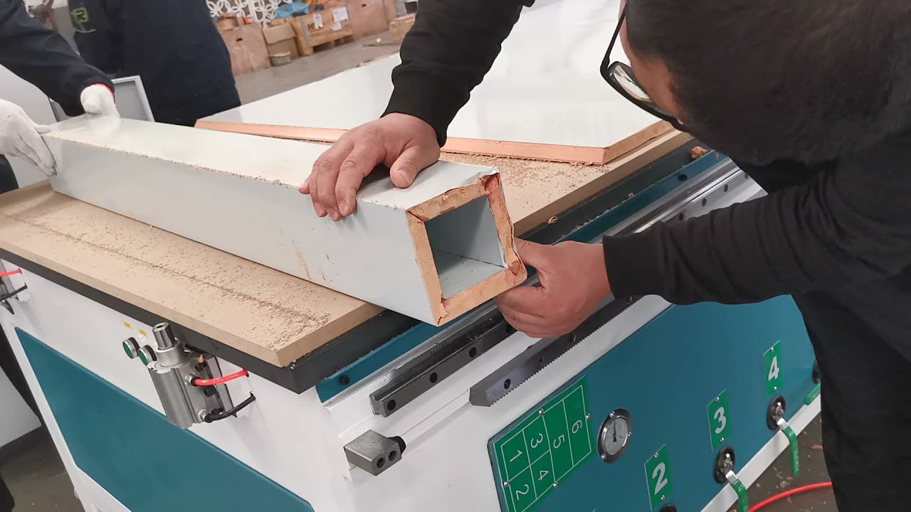 Pre insulated duct board bending and manufacturing,Phenolic Foam Board V-cutting machine