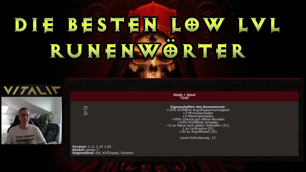 Die besten Runenwörter für Low Level in D2R
