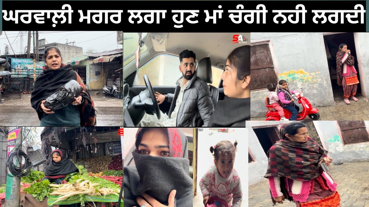 ਘਰਵਾਲ਼ੀ ਮਗਰ ਲਗਾ ਹੁਣ ਘਰ ਦੀਆਂ ਪੀਨੀਆਂ #trending #funny #love #viral #vlog #new 