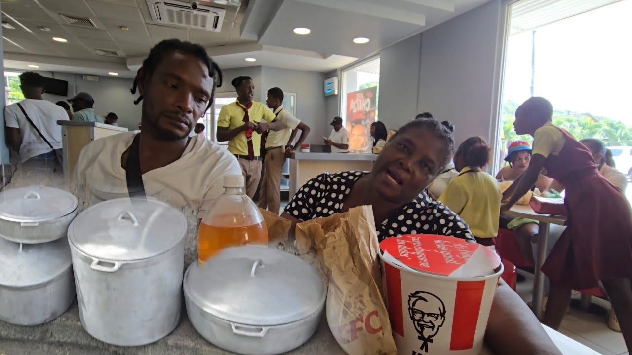 Eating KFC With My Boys| Subscriber Bought Us A Big Pot