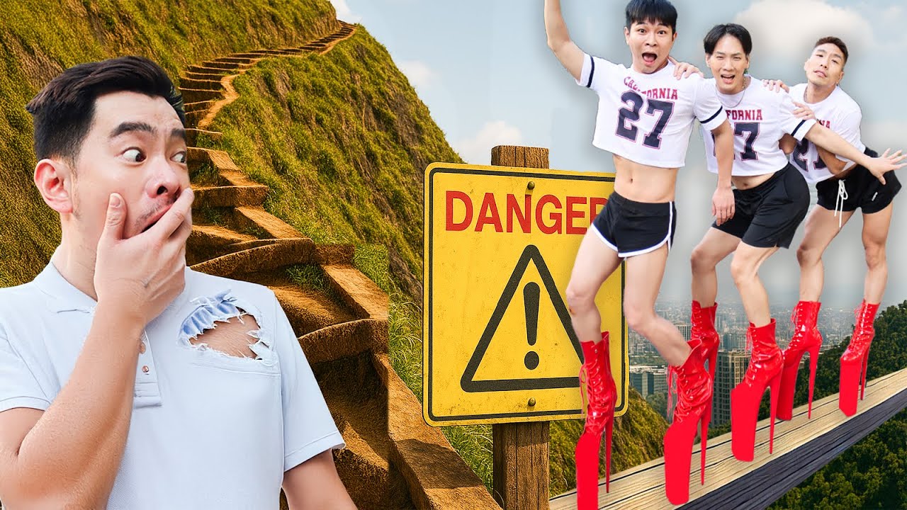 象山600階 vs 30cm高跟鞋🔥災難級真人實測❗全程慘叫連連😱｜FJ234不可能的任務