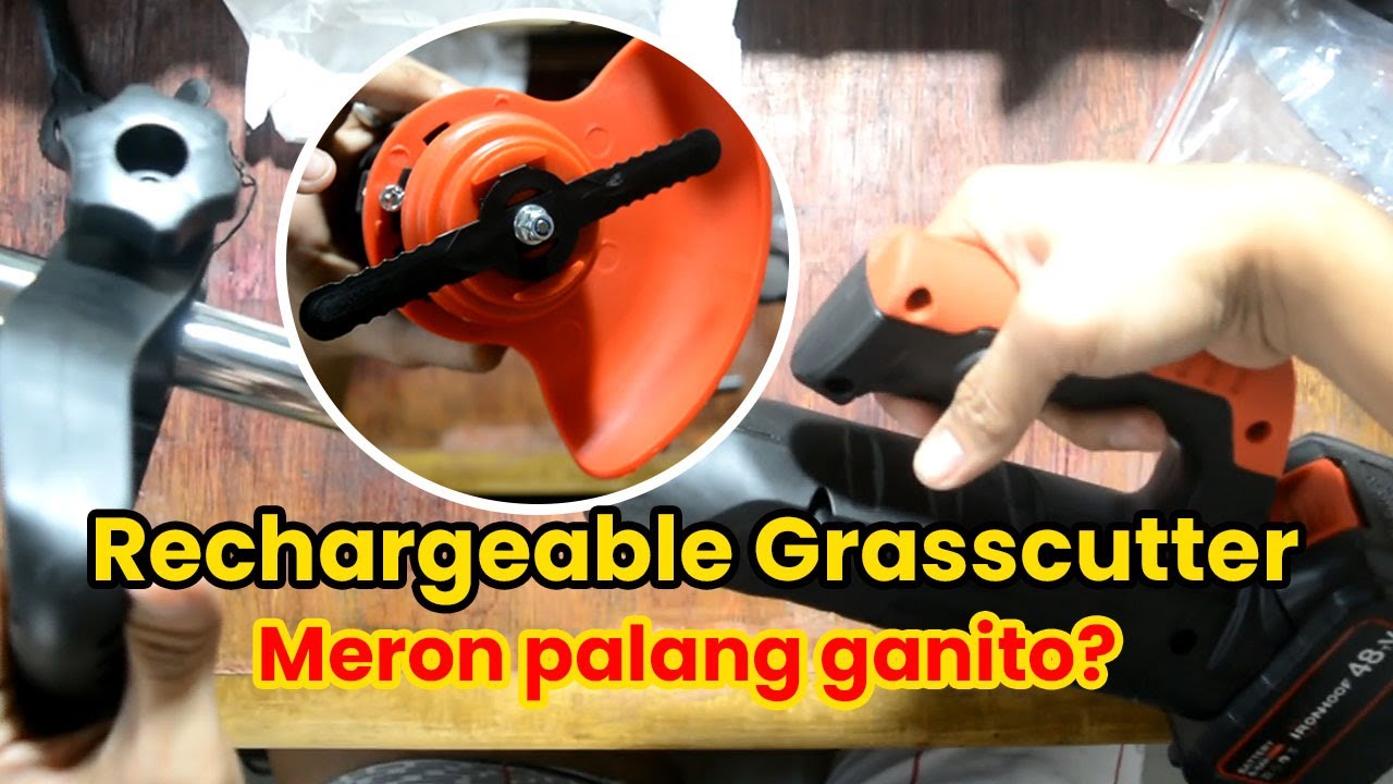 Shopee - Cordless Rechargeable Grass cutter |  Review and Unboxing | Tagalog (Part 1)