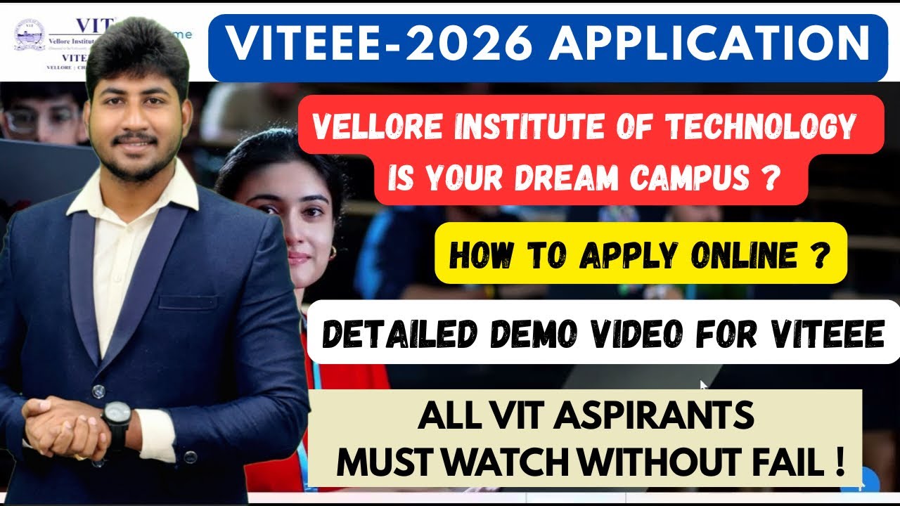 🥇VITEEE-2026|Университет VIT |Демонстрационная версия заявления|Как подать заявку |Консультации п...