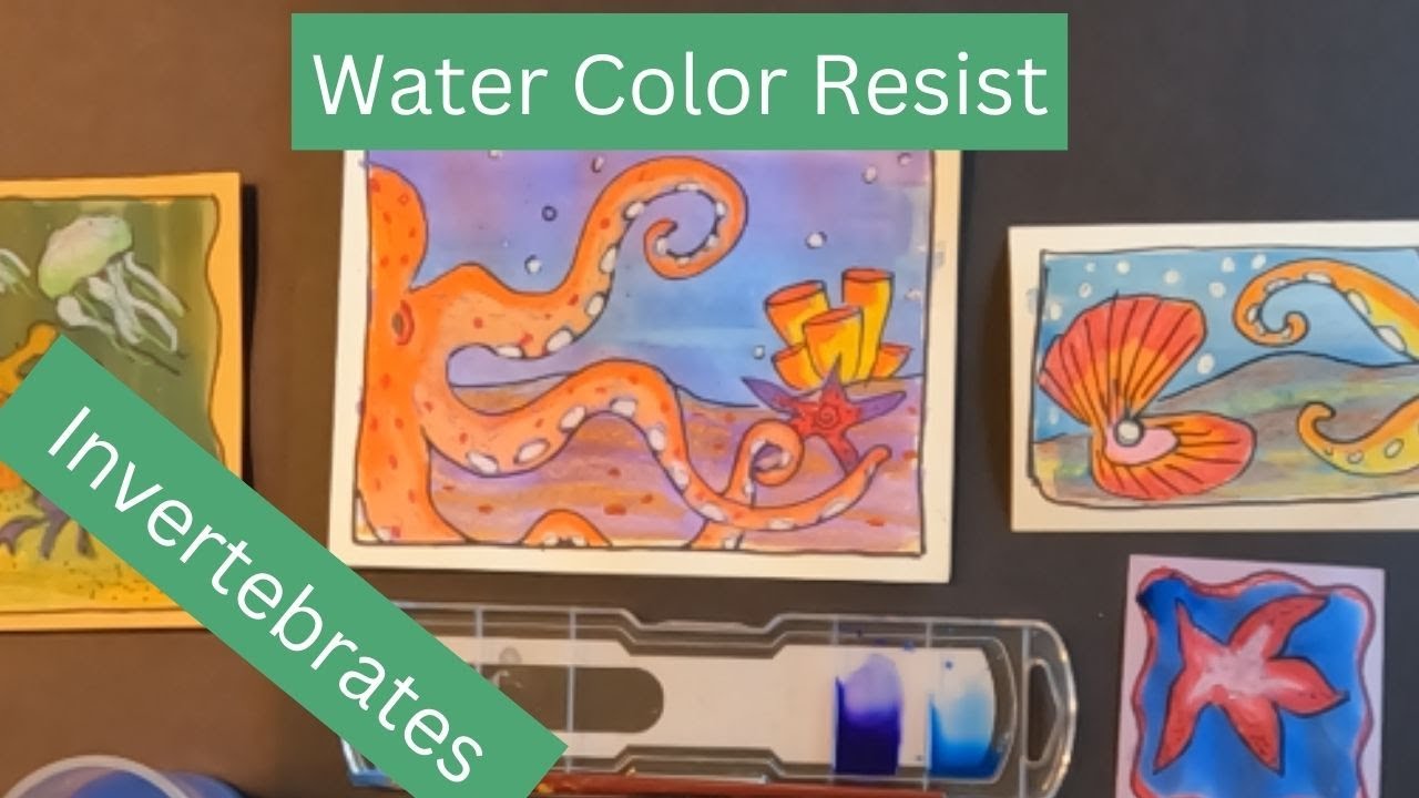 Kids Art Lesson - Watercolor Resist