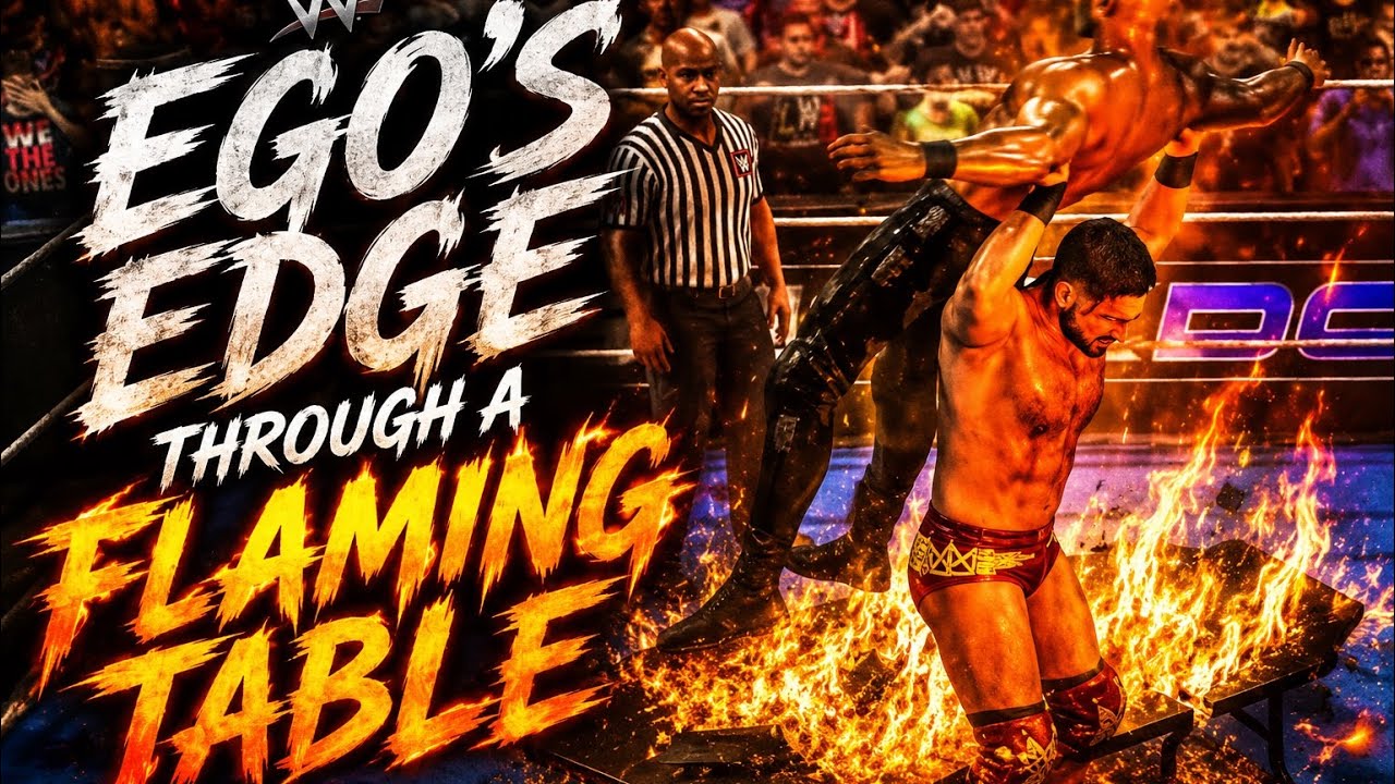 Ethan Page Ego&rsquo;s Edge Through a Flaming Table! 