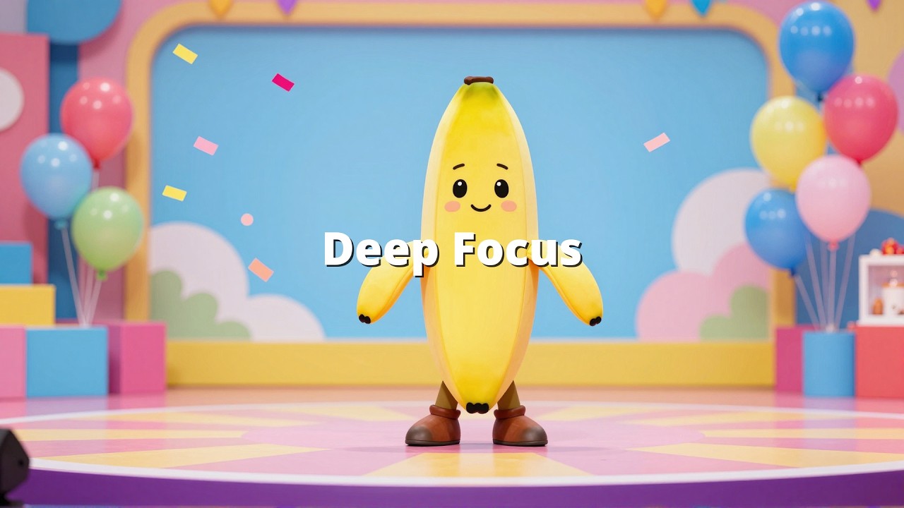 Banana Brother Kids Show ☀️ Bouncy Happy Music for Kids | Deep Focus