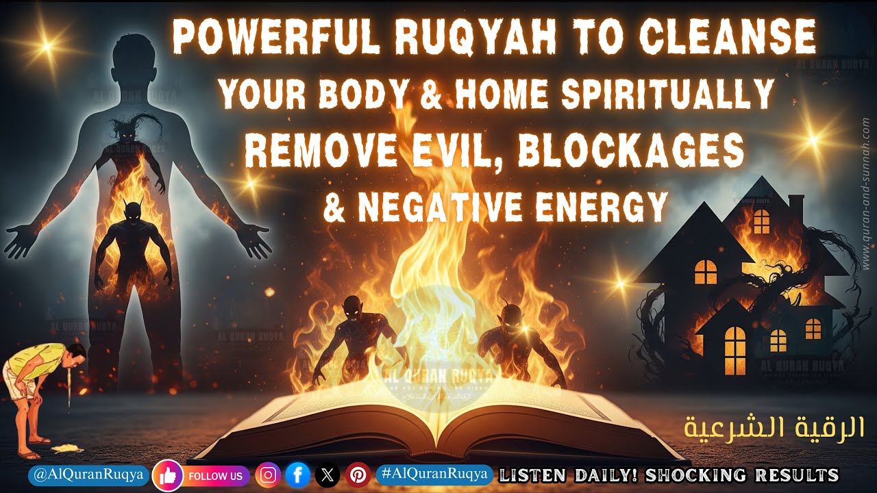 Powerful Ruqyah to Cleanse Your Body & Home Spiritually | Remove Evil, Blockages & Negative Energy