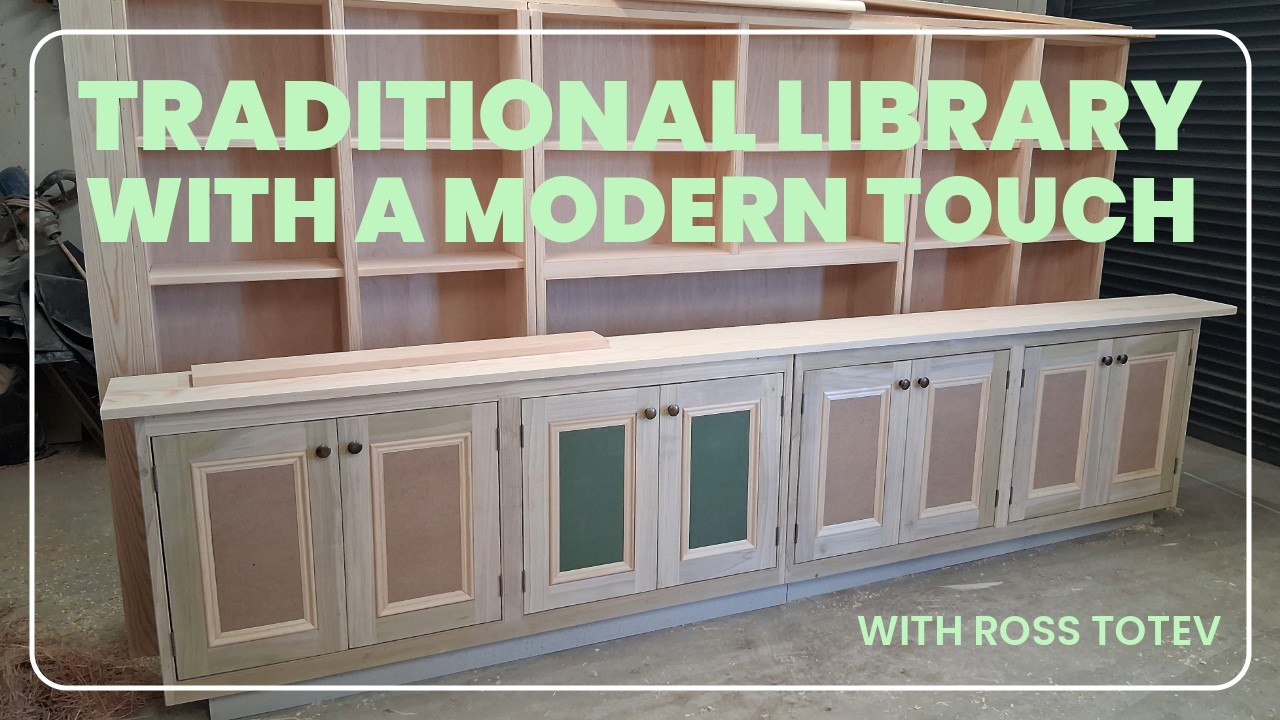 Making a traditional bookcase/media unit Episode 1
