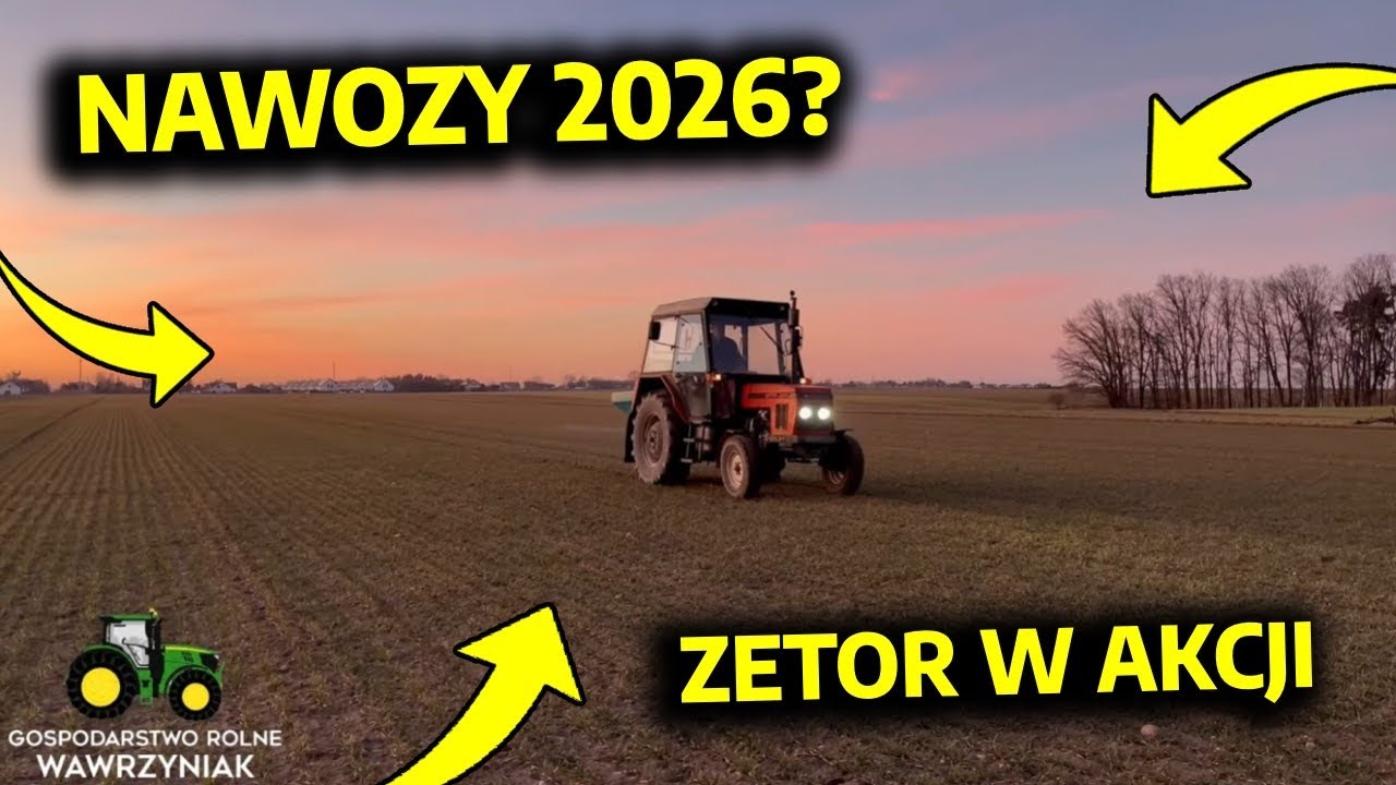 |4K| OPOROWE NAWOZY | Praca przy zachodzie słońca | ZEOTR 7211 | Wiosna 2026r |4K|