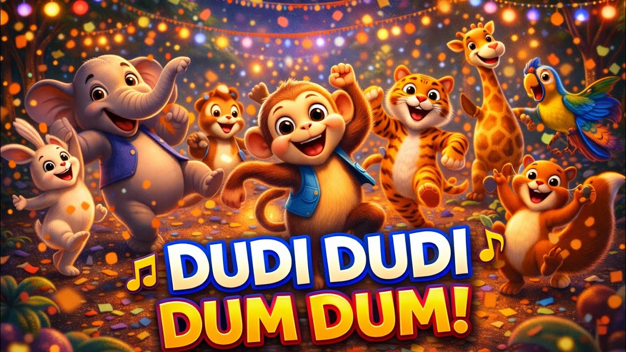  Dudi Dudi Dum Dum 🎶 Animals Dance Party🥳! Hindi Rhymes | Kids Cartoon | Kids Animation 2026