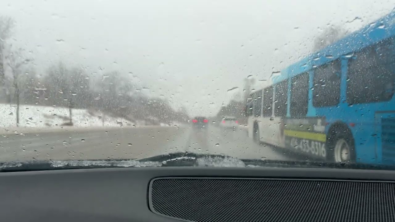 Toronto freezing rain drive Mazda 3 