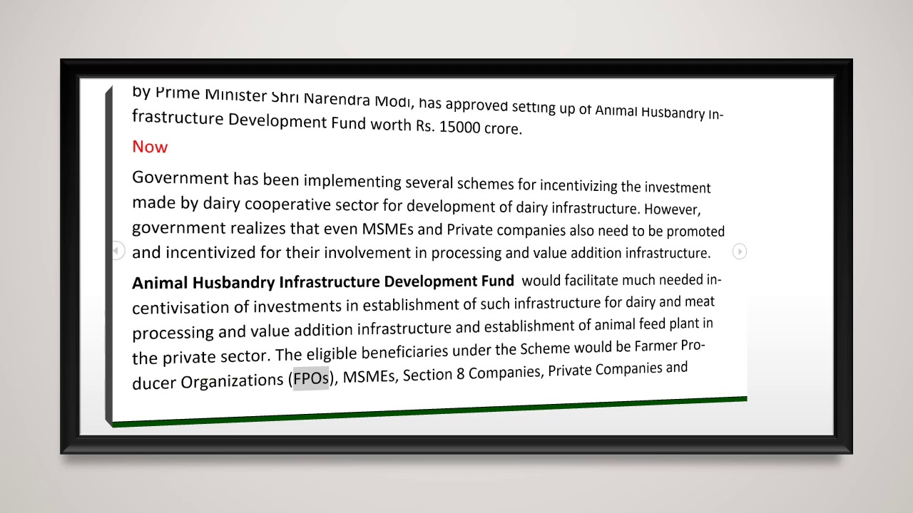 ACA01   Animal Husbandry Infrastructure Development Fund