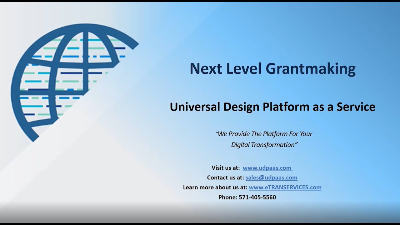 Next Level Grantmaking: The UDPaaS Webinar Series