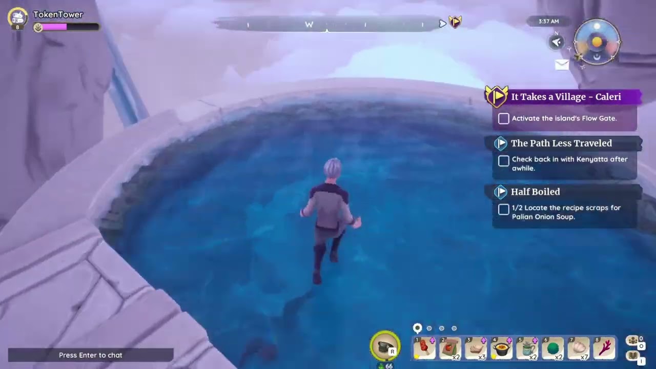 activate the island's flow gate palia