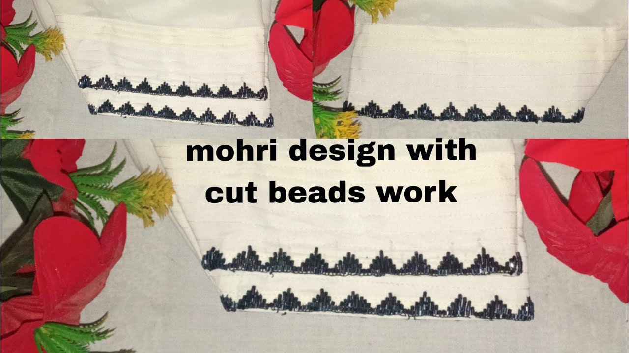 Ramzan special mohri poncha design 🔥#trendy cut beads work 🌷💯