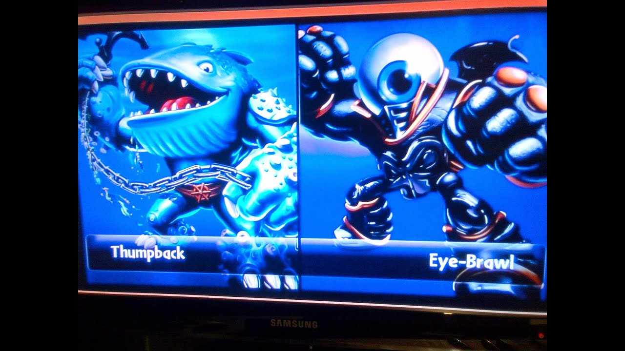 SKYLANDERS GIANTS THUMPBACK VS EYE-BRAWL