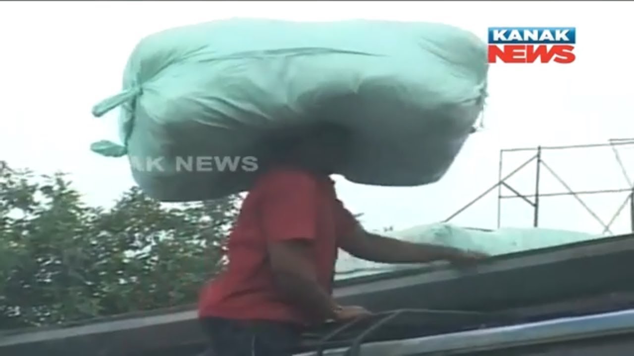 Educated Youths Work As Coolie In Cuttack Bus Stand