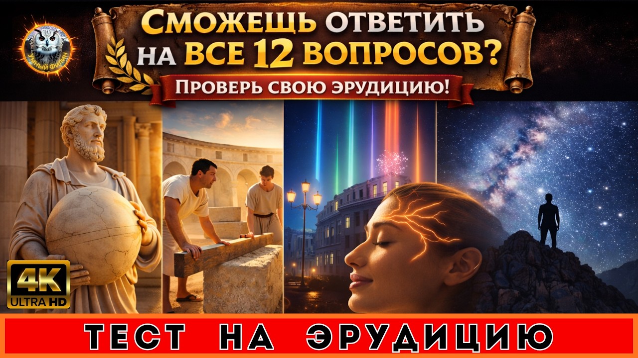 Насколько ты умен? Викторина, эрудиция и невероятные факты.