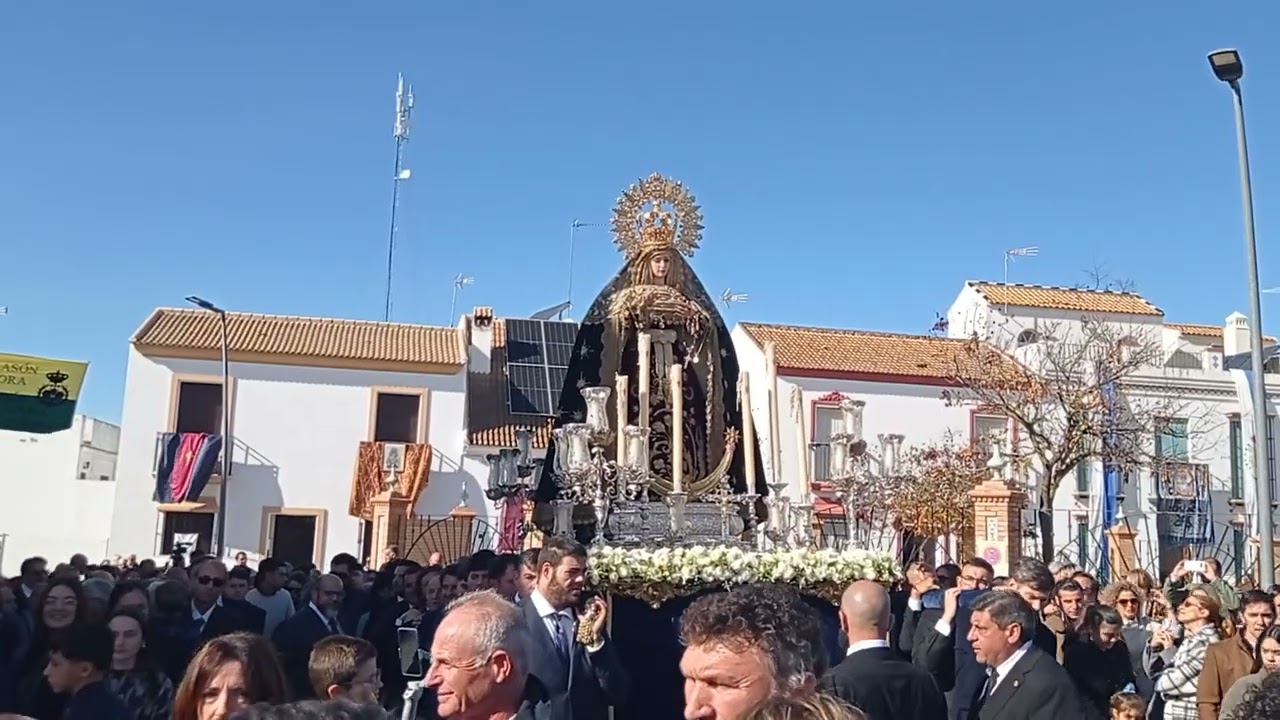 Traslado Extraordinario de la Virgen de las Angustias de Aznalcázar al cementerio, 2025.
