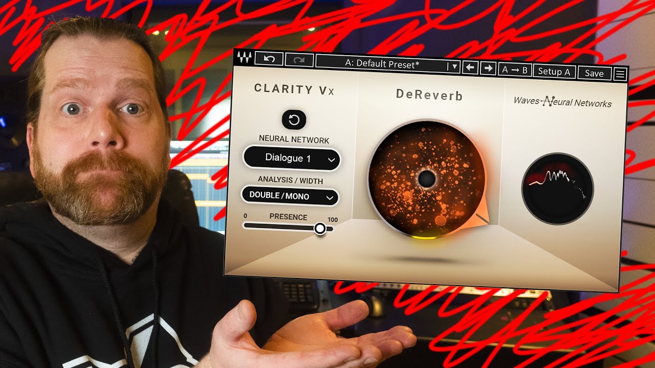 Waves Clarity VX DE REVERB - AI Room removal for voice and vocal!