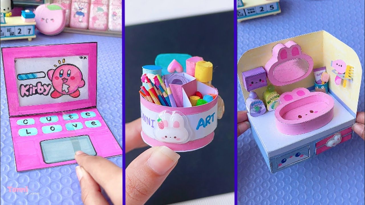 Easy craft ideas/ miniature craft /Paper craft/ how to make /DIY/school project/Tonni art and craft