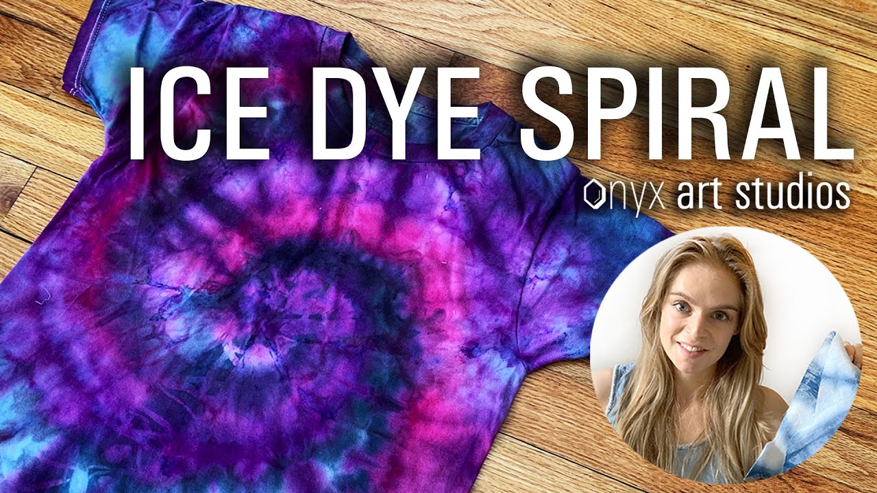 How to Ice Dye a Spiral with Prochem Dye Kit | Onyx Art Studios