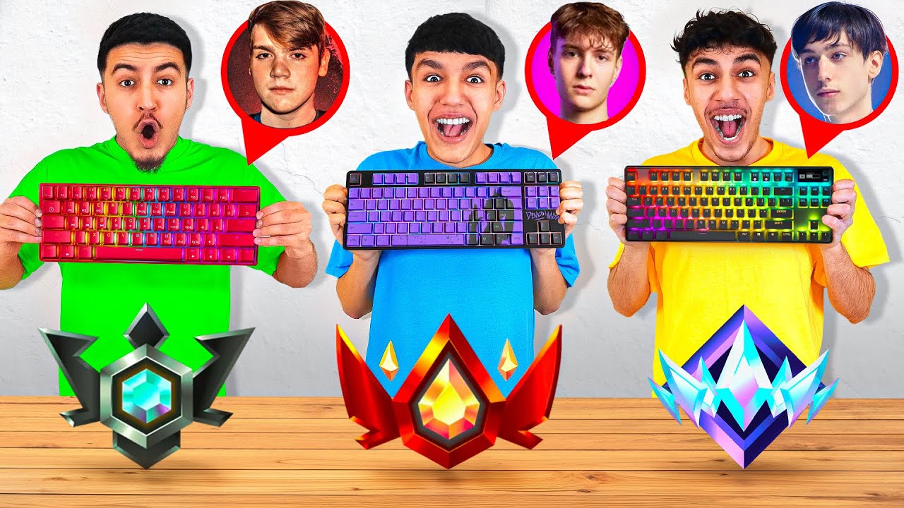 We Used Pro Players Keyboards to Play Ranked in OG Chapter 2 Fortnite! (Clix, Peterbot, Mongraal)