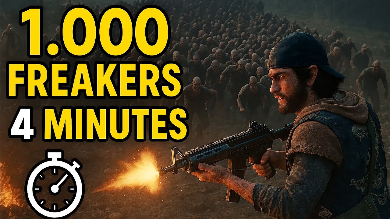 Days Gone Horde Speedrun &ndash; 1,000 Freakers Gone in 4 Minutes! HDR