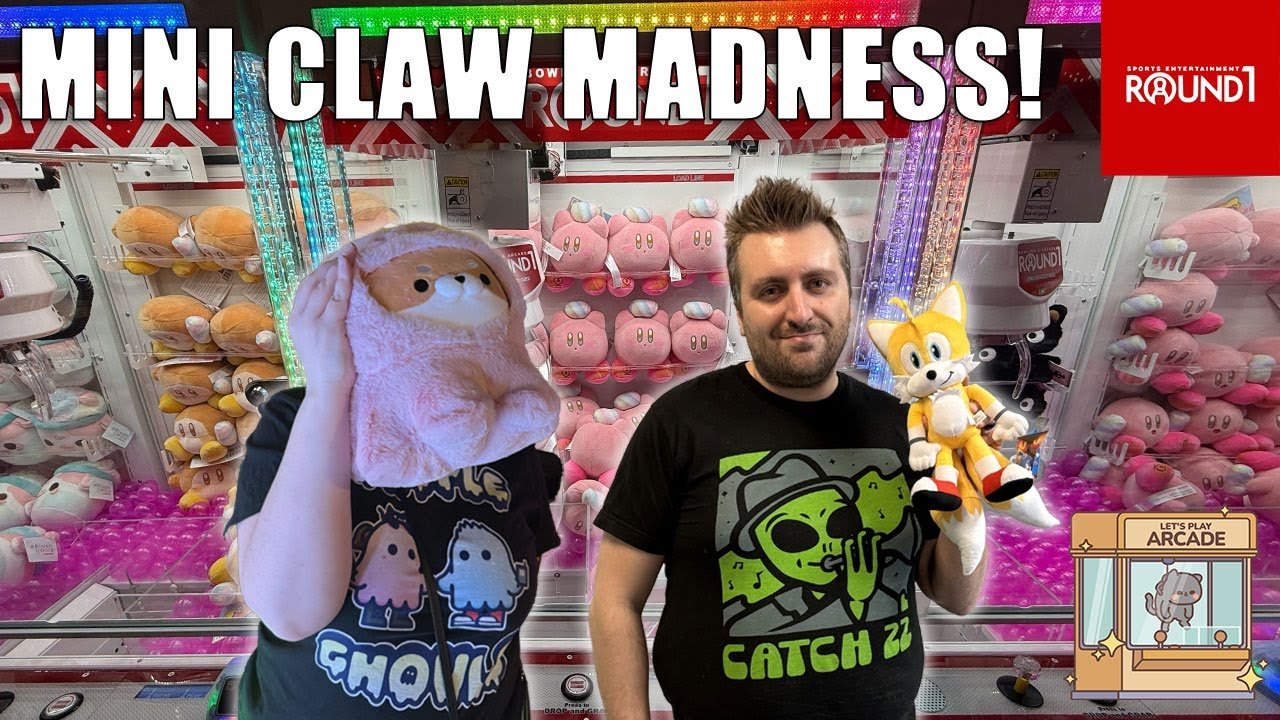 Playing the New Gemini Mini Claw Machines at Round1! (Compilation)