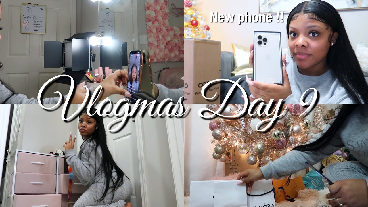VLOGMAS : Spend the Day with Me 💕 ( UNBOXING IPHONE 13 Pro Max )