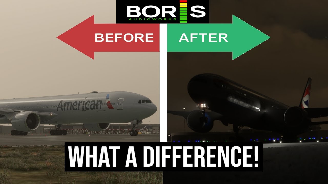Boris Audio Works PMDG 777 GE90 Sound Comparison: Update vs Release Version vs Real Life | MSFS