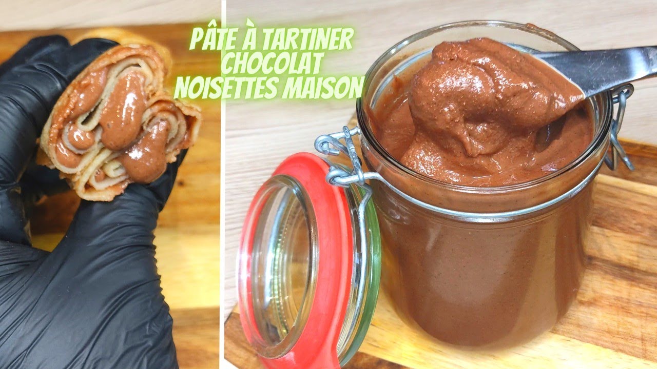 PÂTE À TARTINER MAISON CHOCOLAT NOISETTES 🍫🌰#pâteàtartinerchocolat #nutella