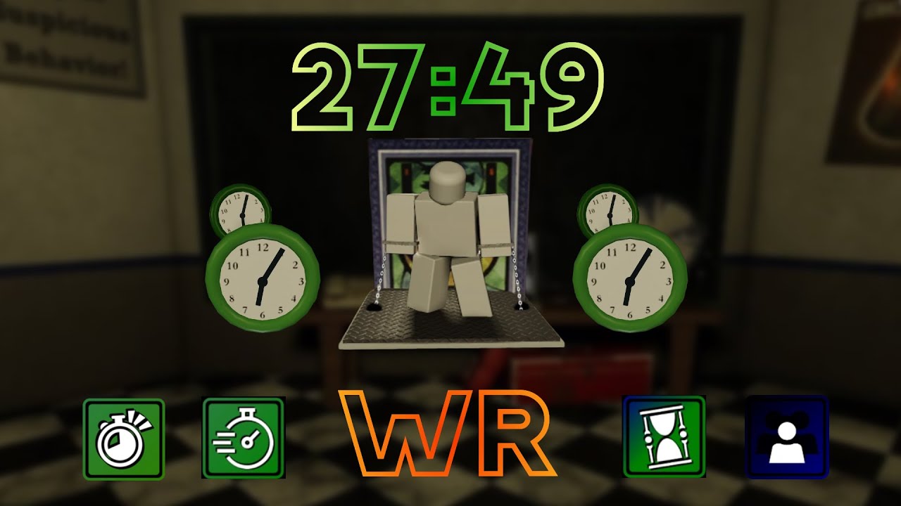 Speedrun WORLD RECORD 27:49 | Roblox One More Night