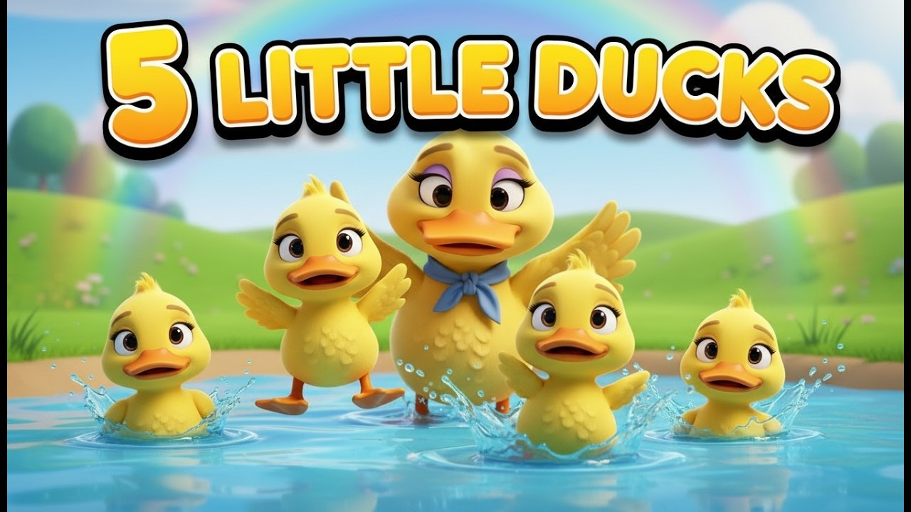 Five Little Ducks + More Nursery Rhymes & Kids Songs | TIKI FUN KIDS