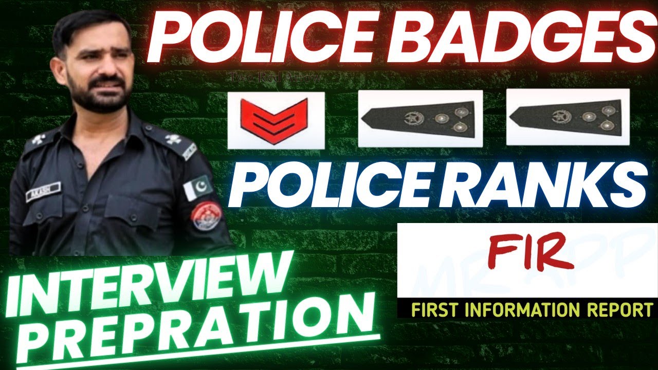 Police Ranks & Police Badges - Police Scale #police #ranks #interview