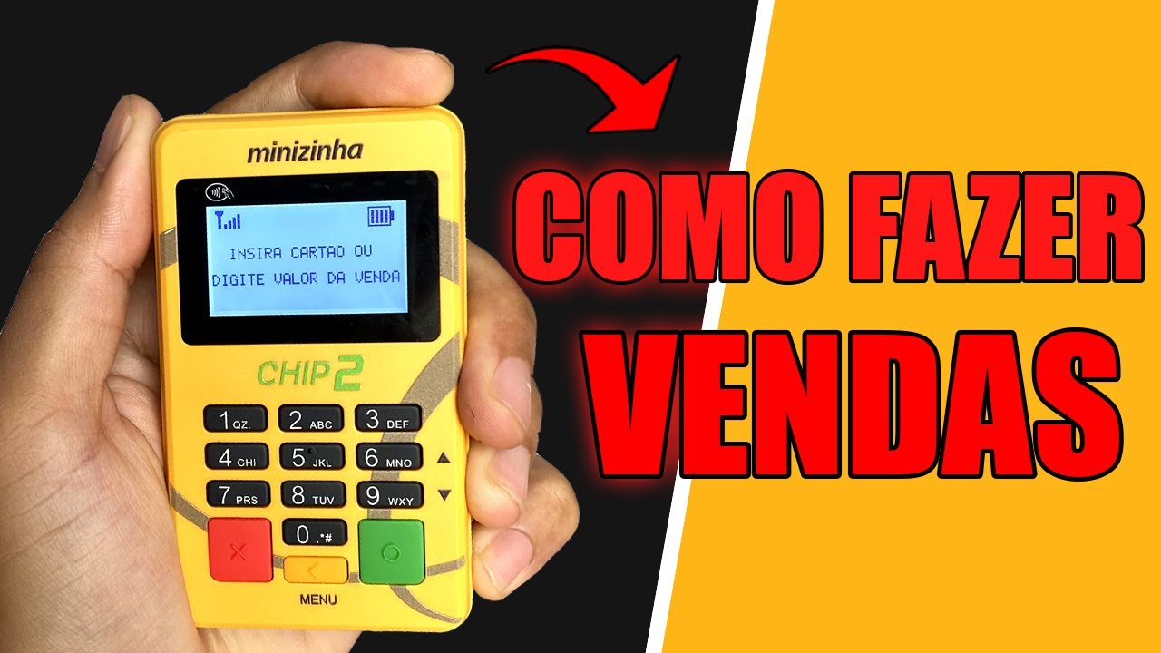Como fazer vendas na Minizinha Chip 2 [Maquina de Cartão PagSeguro]