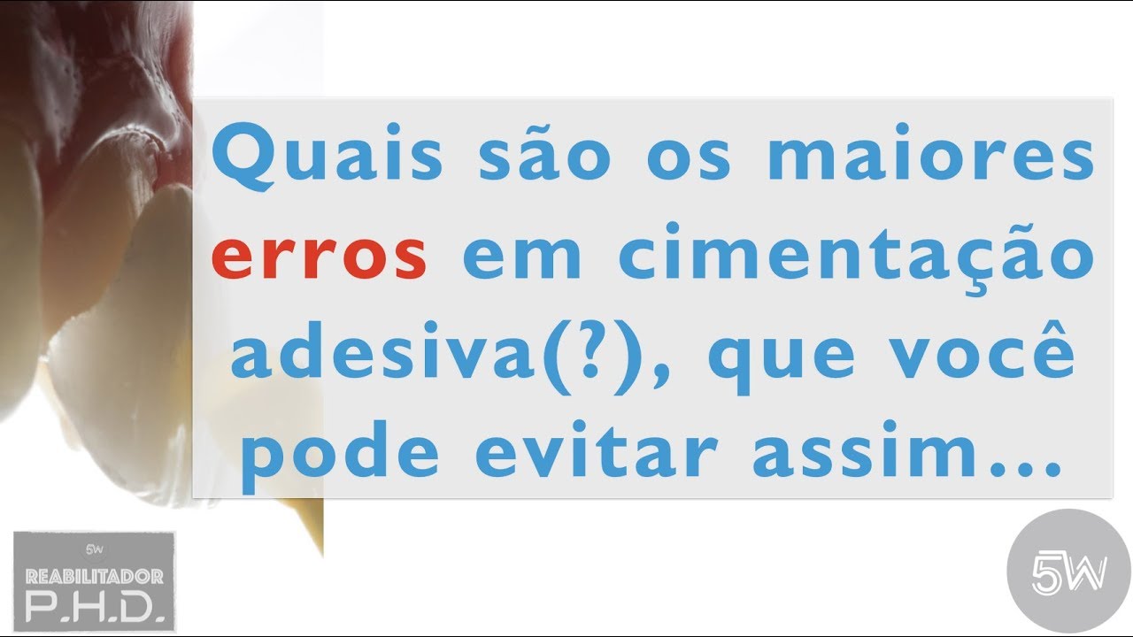 Os maiores erros em cimentação e a Tecnologia que fará você acertar mais.