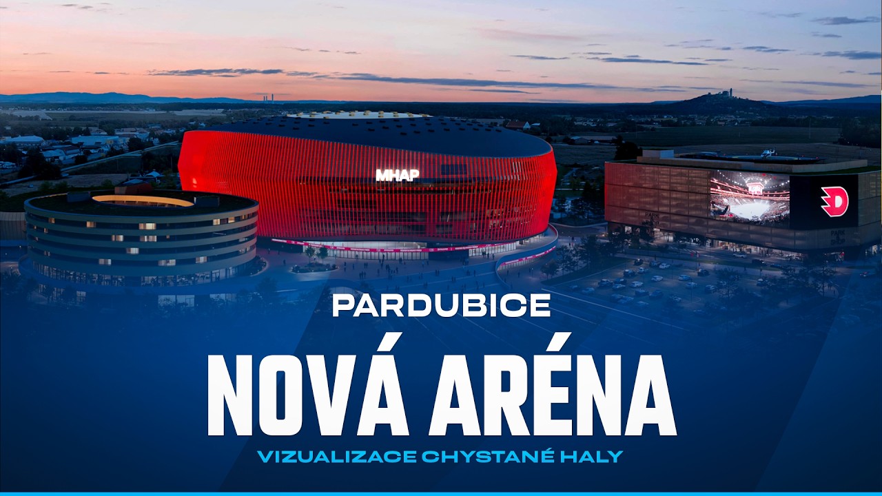 Takhle má vypadat nová aréna v Pardubicích. Omrkněte vizualizace