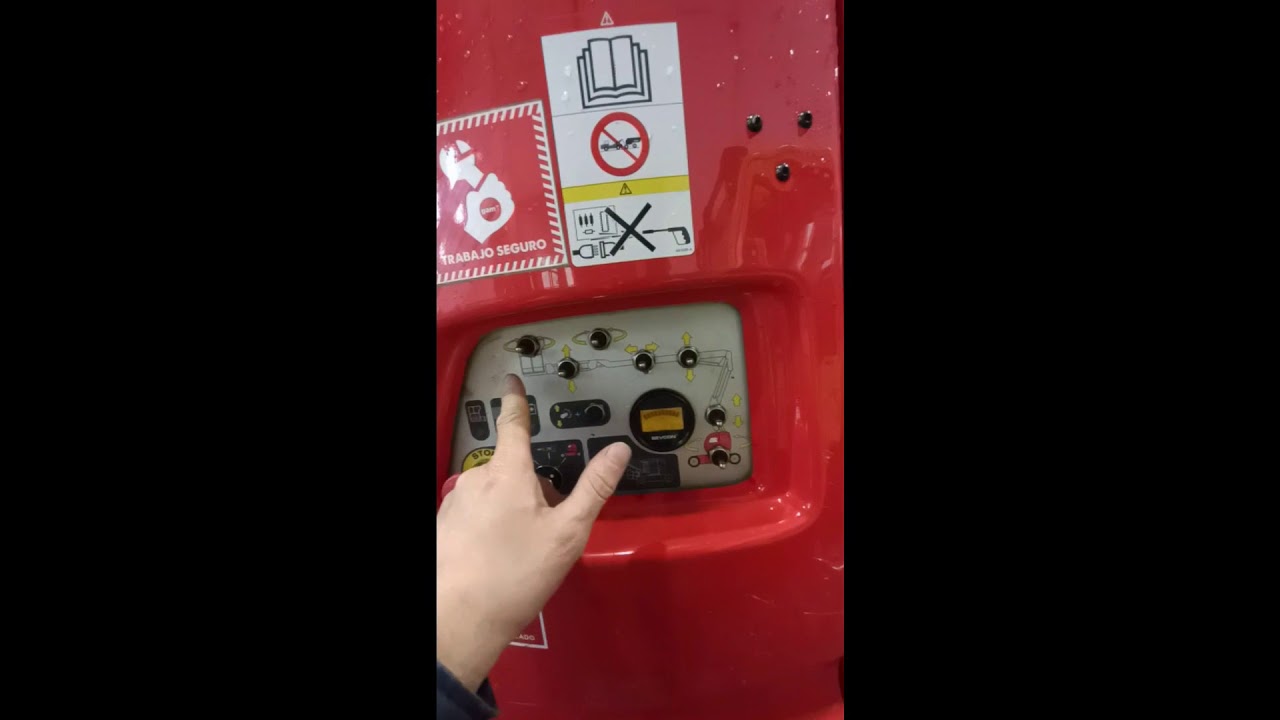 TUTORIAL  MANITOU 120 A TCJ PLATAFORMA ELEVADORA  pemp /cherry picker eléctrica articulada