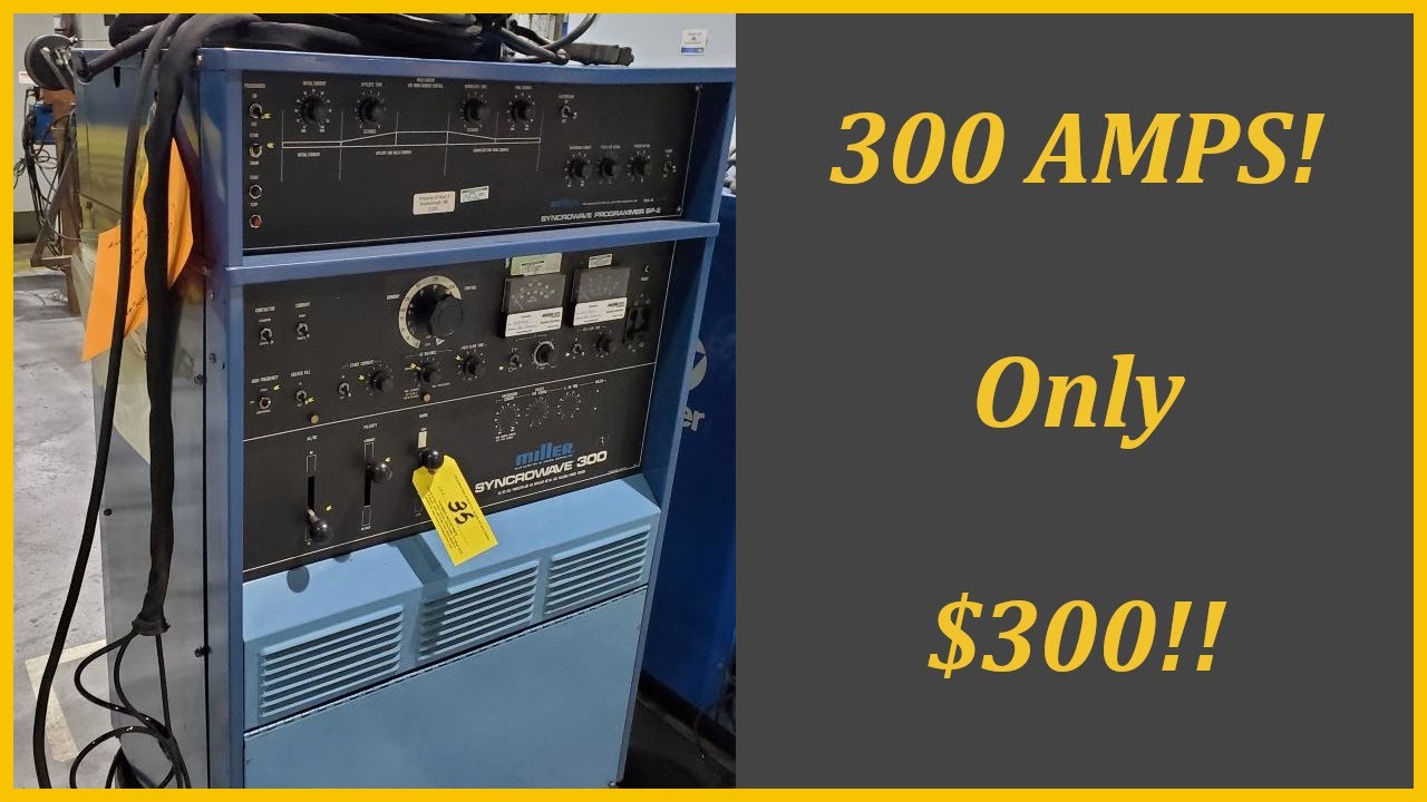 Auction Find $300 Miller Syncrowave 300 TIG Welder with Coolmate 20 Chiller: Setup and test run