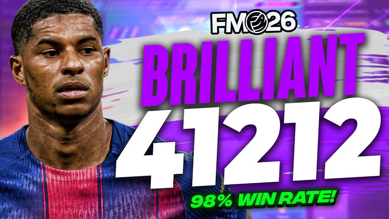 Эта БЛЕСТЯЩАЯ тактика 4-1-2-1-2 просто СУМАСШЕДШАЯ в FM26! | Процент побед 98%